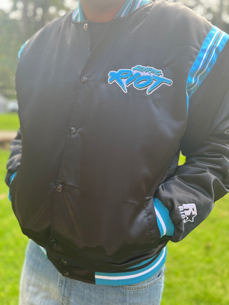 NFL Black Carolina Panthers Varsity Jacket - Maker of Jacket